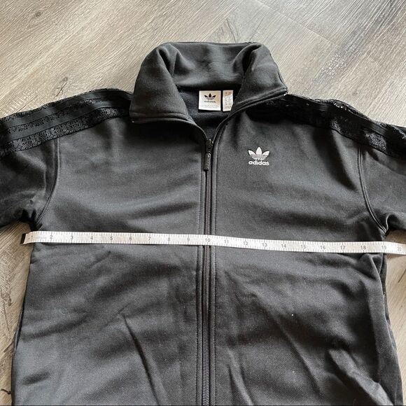 Adidas Lace Track Jacket- Black - Size Xxs - Picture 12 of 16